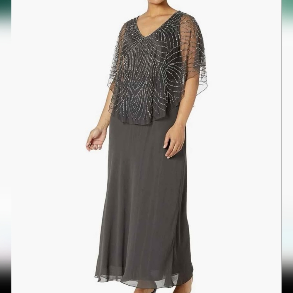 Elegant Grey Women's Special Ocassion Dress - Picture 1 of 3